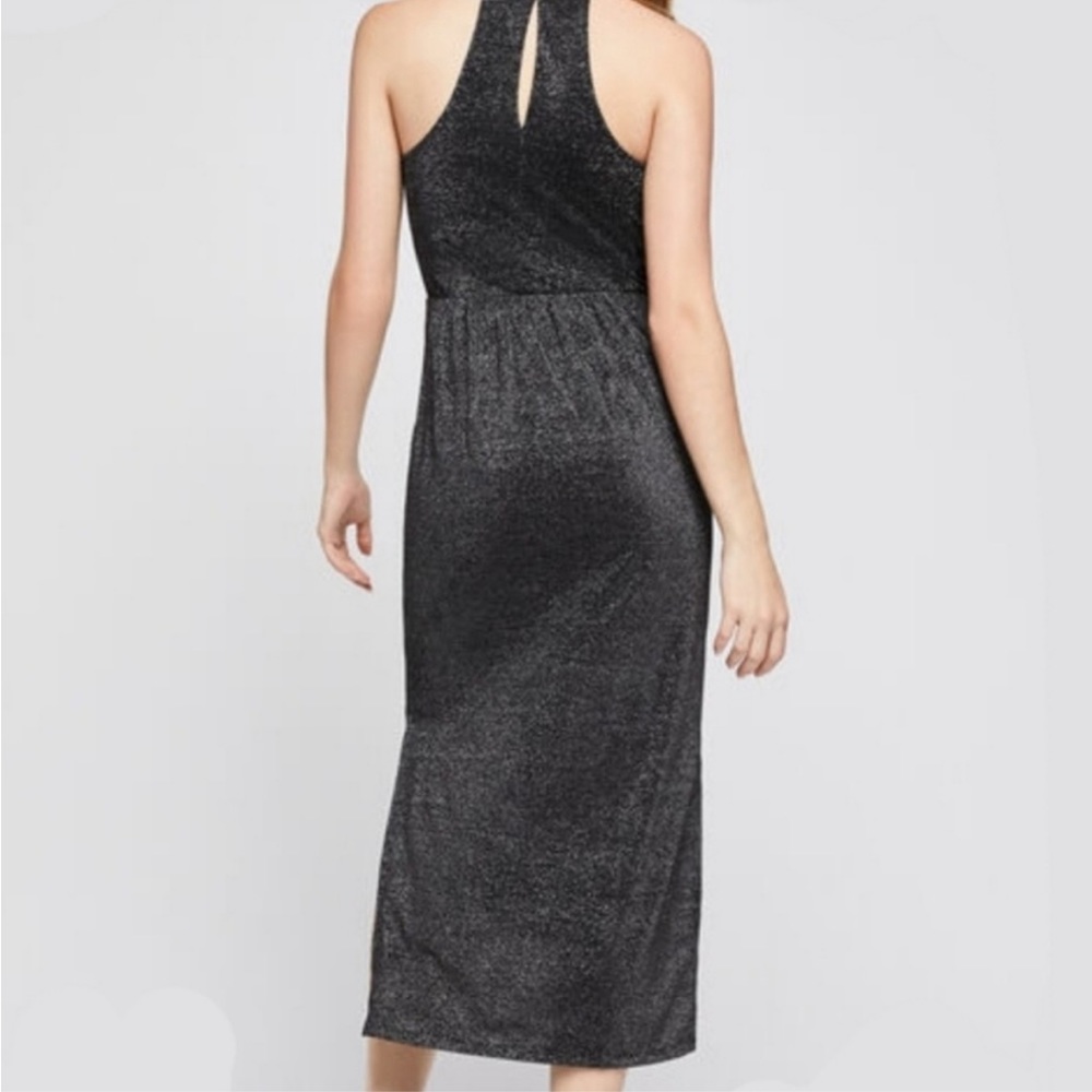 NWT | BCBGenaration| Midi Metalic Black Dress | Small - Picture 4 of 14